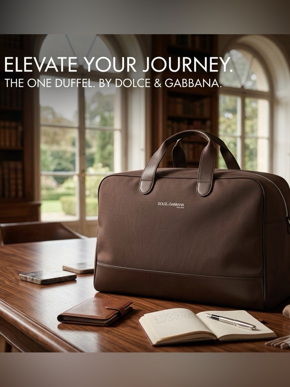 Dolce & Gabbana Brown Extea Large Duffel Bag